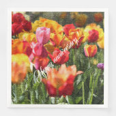 Elegant Modern Floral Servet (Voorkant)