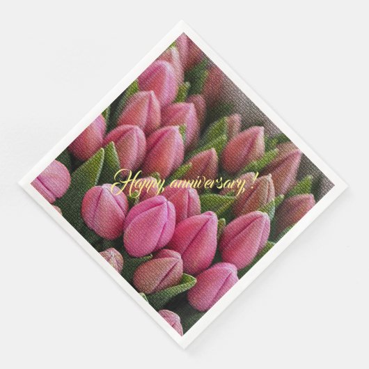 Elegant Modern Floral Servet (Hoek)