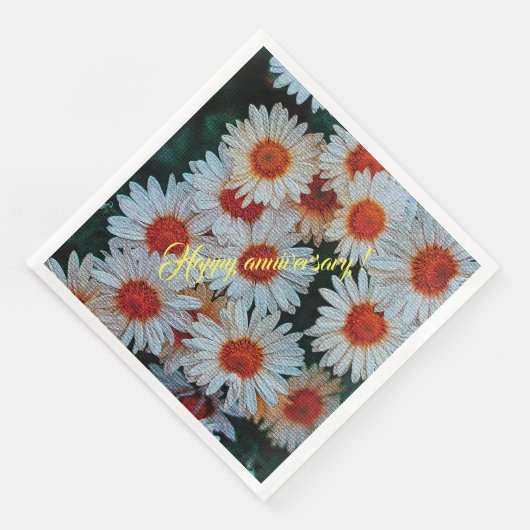 Elegant Modern Floral Servet (Hoek)