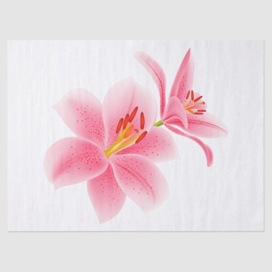 Elegant Modern Floral Tissuepapier (Voorkant)