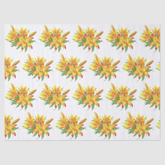 Elegant Modern Floral Tissuepapier (Voorkant)