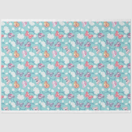  Elegant Modern Floral Tissuepapier (Voorkant)