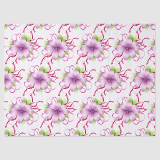 Elegant Modern Floral Tissuepapier (Voorkant)