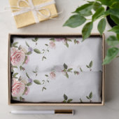 Elegant Modern Floral Tissuepapier (Geschenk)