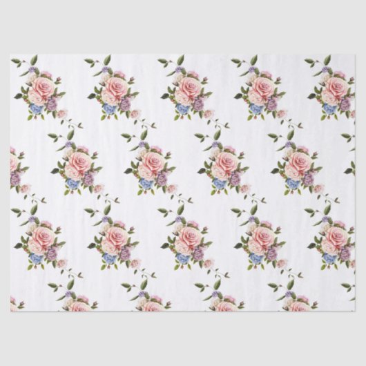 Elegant Modern Floral Tissuepapier (Voorkant)