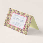 Elegant Modern Floral Visitekaartje (Achterkant)