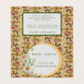 Elegant Modern Floral Visitekaartje (Buitenkant ongevouwen)