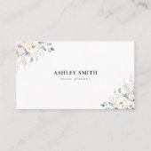 Elegant Modern Floral Visitekaartje (Voorkant)