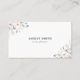 Elegant Modern Floral Visitekaartje