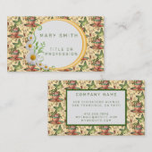 Elegant Modern Floral Visitekaartje (Voorkant / Achterkant)