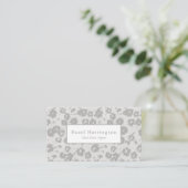 Elegant Modern Floral Visitekaartje Custom (Staand voorkant)