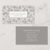 Elegant Modern Floral Visitekaartje Custom (Voorkant / Achterkant)