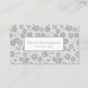 Elegant Modern Floral Visitekaartje Custom
