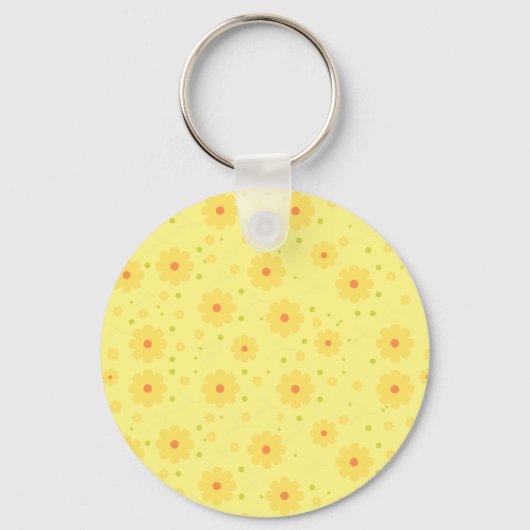 Elegant Modern Floral Vrouwelijke Typografie Monog Sleutelhanger (Achterkant)