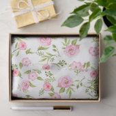 Elegant modern Floral Weefpapier Tissuepapier (Geschenk)