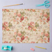 Elegant modern Floral Weefpapier Tissuepapier (Craft)