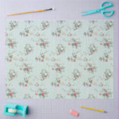  Elegant modern Floral Weefpapier Tissuepapier (Craft)