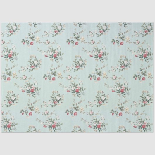  Elegant modern Floral Weefpapier Tissuepapier (Voorkant)