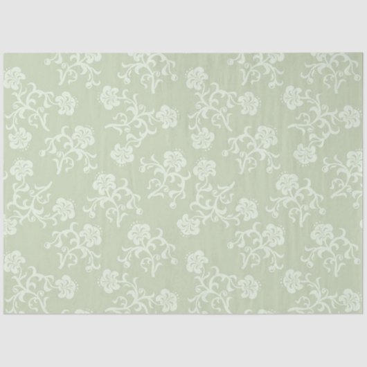 Elegant modern Floral Weefpapier Tissuepapier (Voorkant)