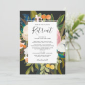 Elegant Modern Florals Dames in het Westen Zwart Kaart (Staand voorkant)