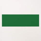 Elegant, Modern Flower Pattern on Green Yogamat (Achterkant (horizontaal))