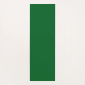 Elegant, Modern Flower Pattern on Green Yogamat (Achterkant)