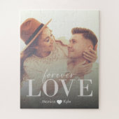 Elegant Modern Forever Love Custom Photo Legpuzzel (Verticaal)