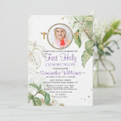 Elegant Modern Foto Eerste Uitnodiging (Staand voorkant)