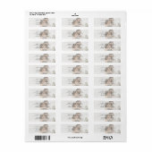 Elegant Modern Foto Huwelijks Retouradres Etiket (Full Sheet)