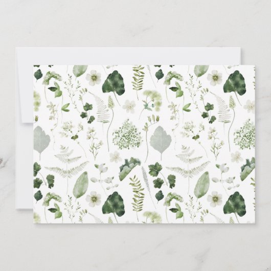 Elegant modern fotogezin met kerstliefde aankondiging (Achterkant)