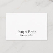 Elegant modern Freehand Script Clean Graceful Visitekaartje (Voorkant)