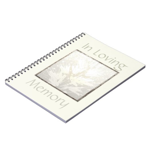 Elegant modern Funeral Book in Loving Memory Notitieboek (Linkerzijde)