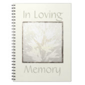 Elegant modern Funeral Book in Loving Memory Notitieboek (Voorkant)