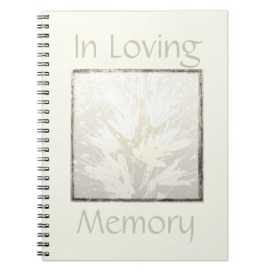 Elegant modern Funeral Book in Loving Memory Notitieboek