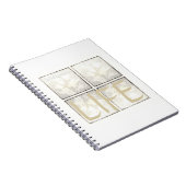 Elegant modern Funeral Guest Book Celebration Life Notitieboek (Rechterzijde)