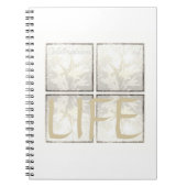 Elegant modern Funeral Guest Book Celebration Life Notitieboek (Voorkant)