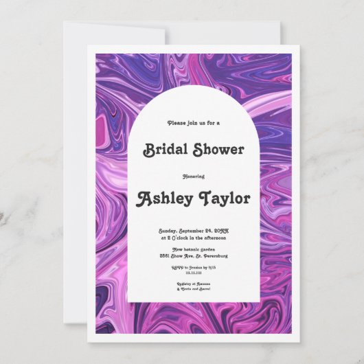 Elegant modern Galaxy Abstract Art Vrijgezellenfee Kaart (Voorkant)