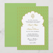 Elegant Modern Ganesh Indiaanse bruiloft Kaart (Voorkant / Achterkant)