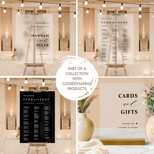 Elegant Modern, gastenboek Bruiloft Frosted Acryl Bord