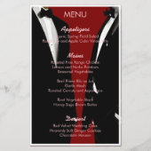 Elegant Modern Gay Mannen Wedding Menu (Achterkant)