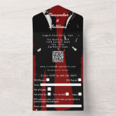 Elegant Modern Gay Men Wedding All In One Uitnodiging (Binnen)