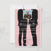 Elegant Modern Gay Men Wedding Rainbow Bedankkaart (Achterkant)