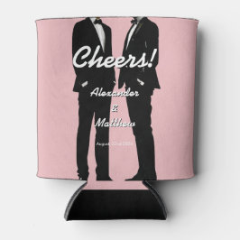 Elegant Modern Gay Men Wedding Rainbow Blikjeskoeler