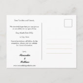 Elegant Modern Gay Men Wedding Rainbow Briefkaart (Achterkant)
