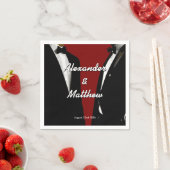 Elegant Modern Gay Men Wedding Rainbow Servet (Insitu)