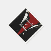 Elegant Modern Gay Men Wedding Rainbow Servet (Hoek)