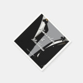 Elegant Modern Gay Men Wedding Rainbow Servet (Hoek)