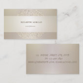 Elegant modern, geavanceerd, Stippen, gestript Visitekaartje (Voorkant / Achterkant)