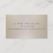 Elegant modern, geavanceerd, striped, Gold Lijst Visitekaartje (Achterkant)