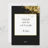 Elegant Modern Gelukkig Nieuwjaar   Feestdagenkaart (Achterkant)